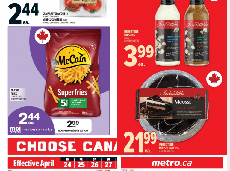 Metro Ontario: McCain Superfries $1.44 With Printable Coupon + Flyer ...