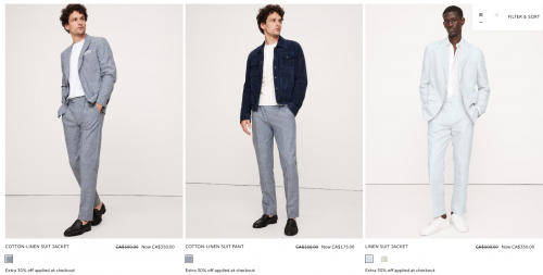 Banana Republic Canada: Save 30% on Full Priced Styles + up to 50% off Sale