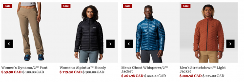 Mountain Hardwear Canada: Clearance up to 40% off