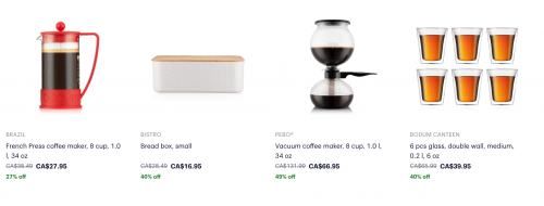 Bodum Canada Day Deals: Save up to 70% off
