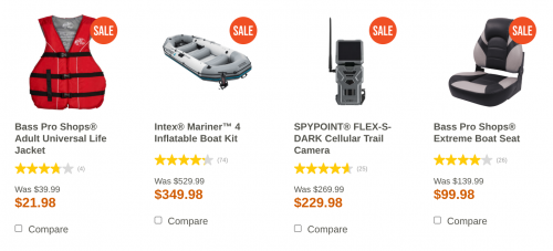 Cabela’s Bass Pro Shops Canada: Summer Sale up to 45% off