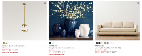 Pottery Barn End of Season Sale: Extra 20% off Select Sale and Clearance