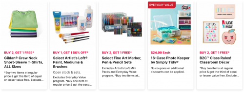 Michaels Canada: 40% off One Regular Priced Item + 20% off for Teachers + More