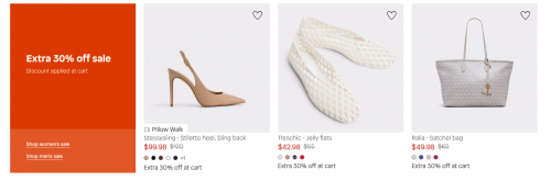 Aldo Canada: Save an Extra 30% on Sale Styles