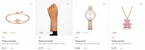 Swarovski Canada: Get up to an Extra 20% off Sale