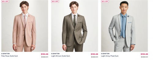 Tip Top Canada: Clearance up to 50% off + Suits From $194.50