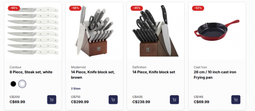 Henckels Canada: Sale up to 40% off