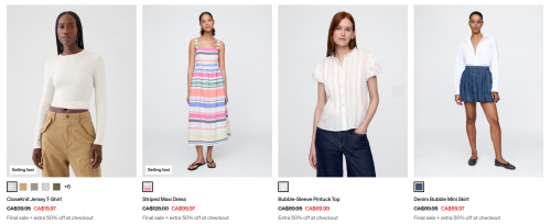 Gap Canada Back To School Event: 40-60% off Select Styles + Extra 50% off Sale