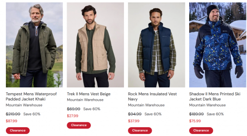 Mountain Warehouse Canada: Sale up to 60% off + Extra 20% off Sitewide with Promo Code