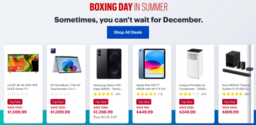 Best Buy Canada Boxing Day in Summer Deals Save up to $250 on Select Chromebook Plus Laptops + More