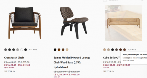 Herman Miller Canada: Living Room Sale 20% off + Sale up to 30% off