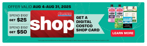 Costco Canada: Get a Digital Shop Card up to $50 When You Purchase Kenvue Products