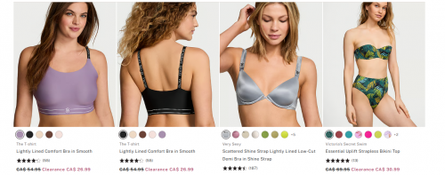 Victoria’s Secret Canada: Get up to $50 Off Your Purchase When You Spend $200 + Clearance up to 75% off
