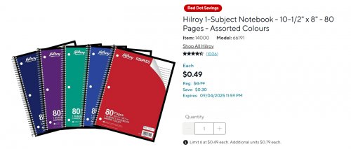 Staples Canada: Hilroy Notebooks 49 Cents + up to 30% off Desk and Chairs + More Top Deals