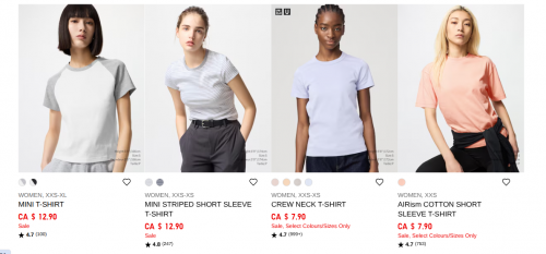 UNIQLO Canada Summer Sale + Limited Time Offers: Mini T-Shirts $14.90 + More