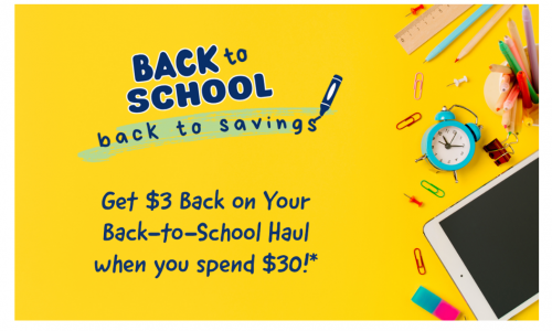 WebSaver Canada: Spend $30 on You Back-To-School Haul and Get $3 Back