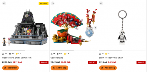 LEGO Canada: Current Offers and Sale