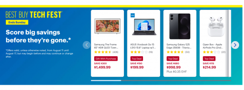 Best Buy Canada: Tech Fest Sale Until August 17th