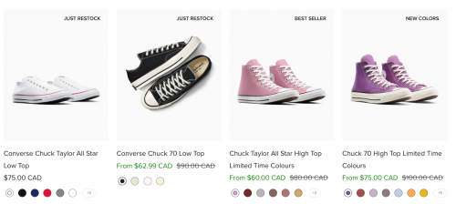 Converse Canada Sale & Clearance: Save up to 50% on Select Styles