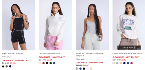 Bluenotes and Aeropostale Canada: Licensed Fleece Buy One Get One Free + Clearance up to 80% off