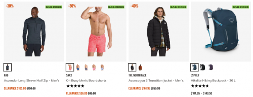 SAIL Canada: Big Clearance Event up to 50% off + Additional 15% off Select Items