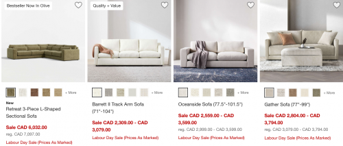 Crate & Barrel Canada: Labour Day Sale up to 60% off + More