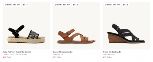 TOMS Canada Labor Day Clearance Deals: Save up to 70% Off Using Promo Code EXTRA 30% Off