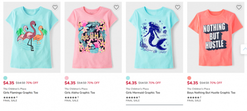 The Children’s Place & Gymboree Canada: Almost Everything up to 60% off + Extra 20% off with Promo Code + Clearance