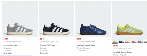 Adidas Canada: End of Summer Sale up to 50% off