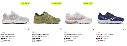 Saucony Canada: Sale up to 50% off