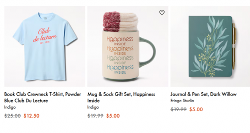 Indigo Chapters Canada: Clearance up to 75% off + More