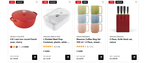 Zwilling Canada: Staub Super Sale + Outlet up to 80% off