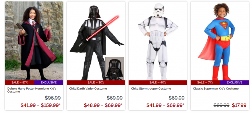 Halloween Costumes Canada: Sale and Clearance up to 90% off