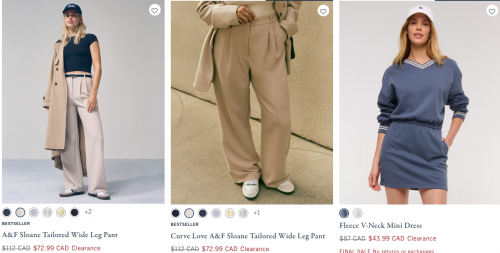 Abercrombie & Fitch Canada: Clearance up to 60% off + More