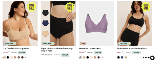 Knix Canada: Save up to 40% on Select Styles + Extra 10% off When You Spend $200 or More