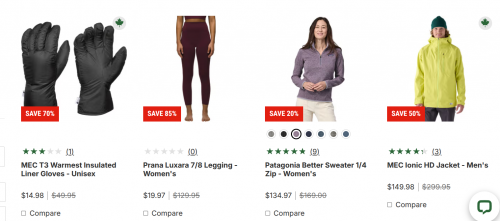 MEC Mountain Equipment Company Canada: Save up to 89% on Select Styles + More