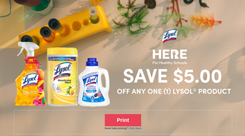 WebSaver Canada Coupons: Save $5 On Any Lysol Product *HOT*