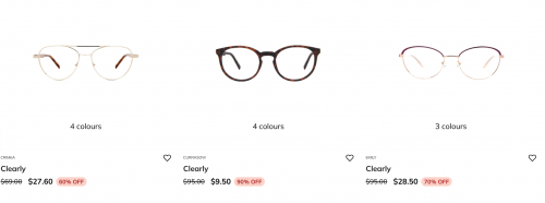 Clearly Canada: Summer Clearance Sale: Buy a Frame for up to 90% Off and Get One Free + More