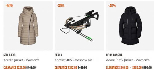 SAIL Canada: Clearance up to 75% off