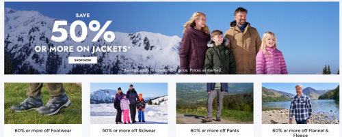Mountain Warehouse Canada Sale: Save 60% off or More on Footwear, Pants, Flannel & Fleece, and More