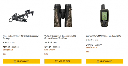 Cabela’s Bass Pro Shops Canada: Go Hunt Sale Save up to $650