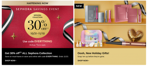 Sephora Canada Savings Event: Save 30% off The Sephora Collection + Sale