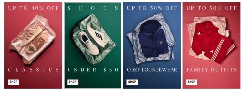 Adidas Canada Holiday Deals: Save up to 50% off Family Outfits and Loungewear, up to 40% off Classics + More