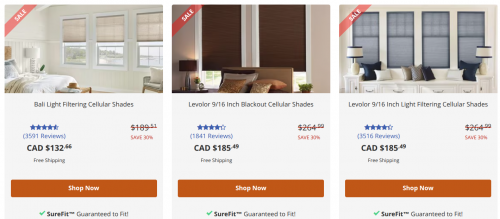 Blinds Canada Holiday Home Event Sale: Save 30% Off Sitewide with Promo Code