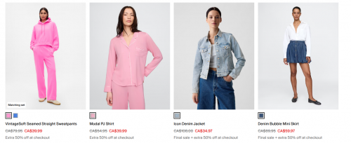 Gap Canada: 50% Off Your Purchase Including Sale