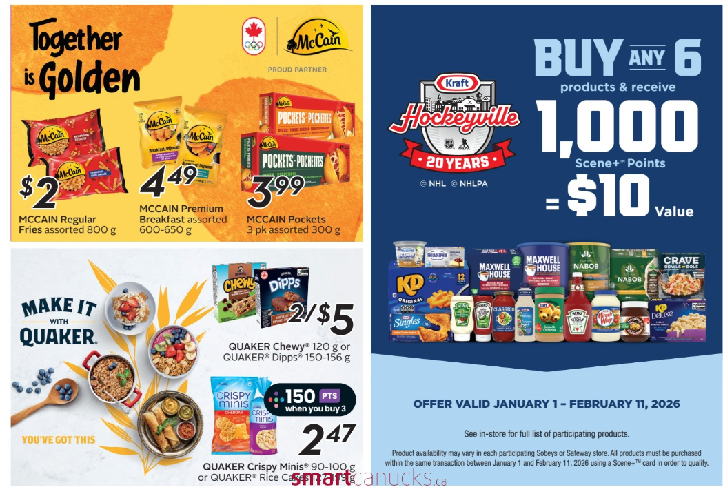 Sobeys Ontario: Get 10,000 Scene+ Points When You Buy 6 Kraft or Heinz ...