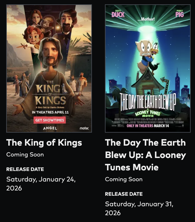 Cineplex Family Favourite Movies For December : See a Great Family Movie for only $3 . 99