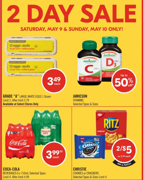 Shoppers Drug Mart Canada Bonus Redemption May 8th – 13th + 2 Day Sale + More