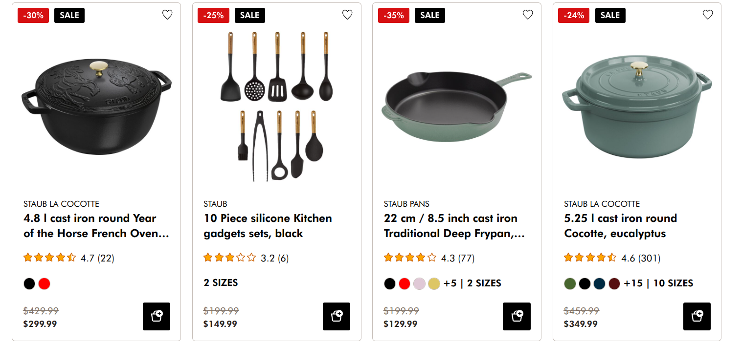 Zwilling Canada STAUB Super Sale + FREE Gift with Purchase + More Deals