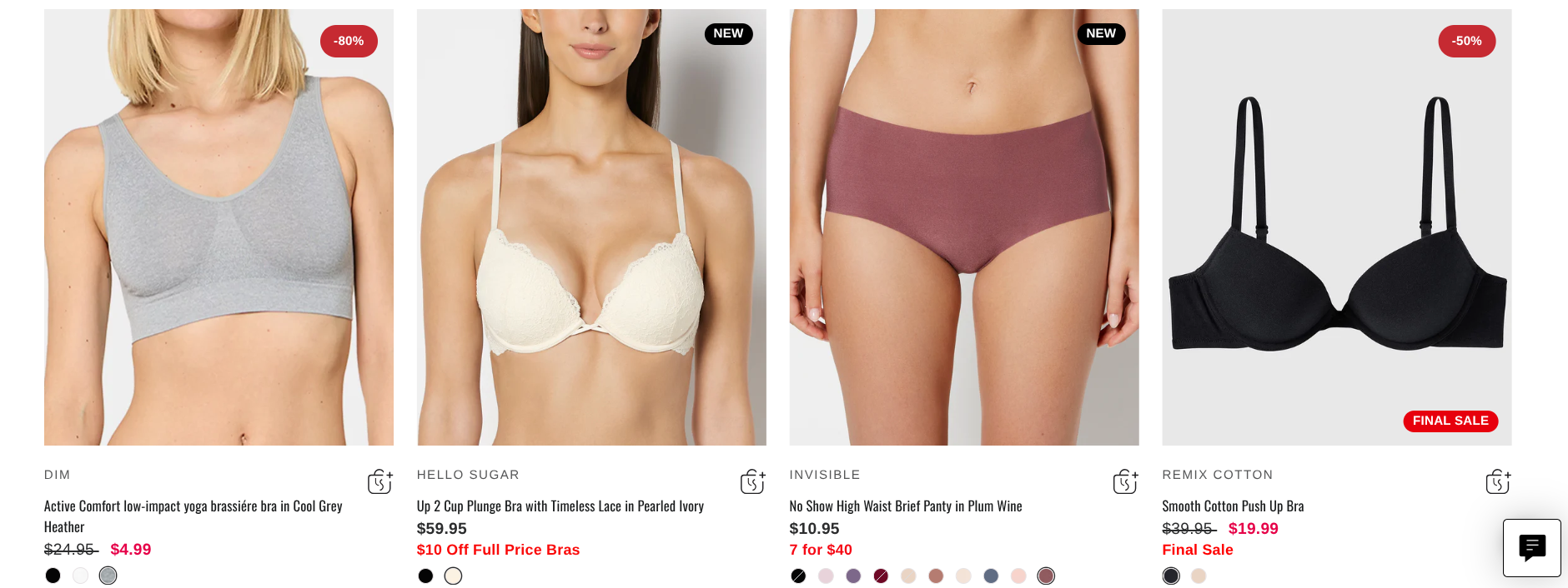 La Senza Canada: $10 off Full Price Bras + Sale up to 60% off + Clearance up to 88% off